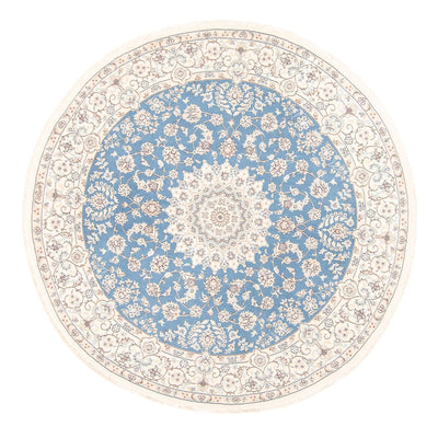 Perser Rug - Nain round  - 200 x 200 cm - light blue