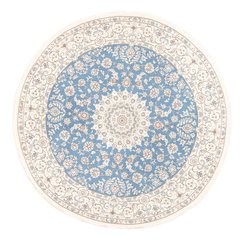 Perser Rug - Nain round  - 200 x 200 cm - light blue