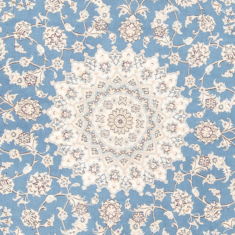 Perser Rug - Nain round  - 200 x 200 cm - light blue