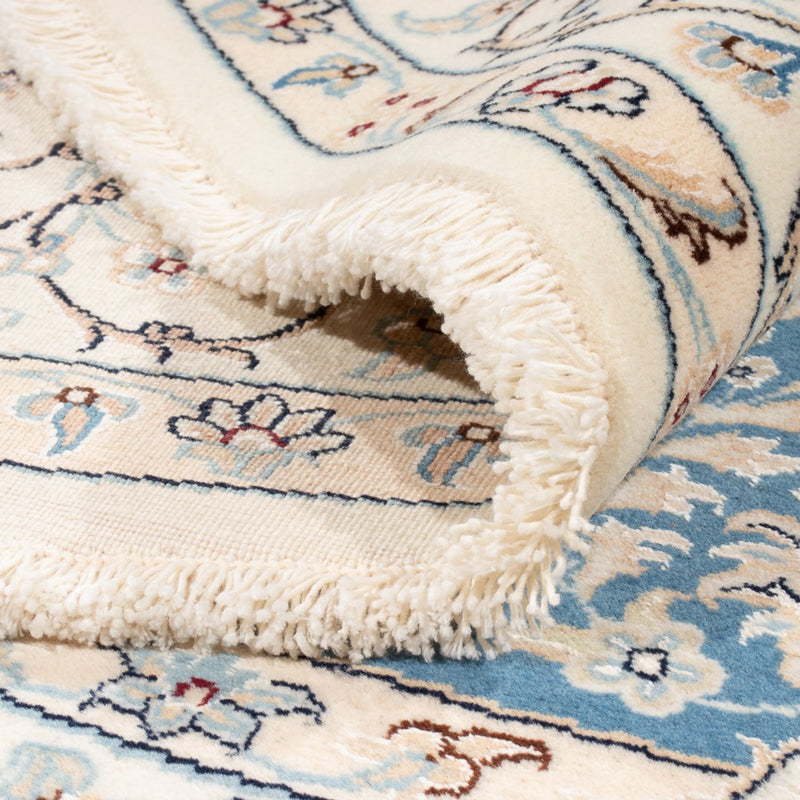 Perser Rug - Nain round  - 200 x 200 cm - light blue