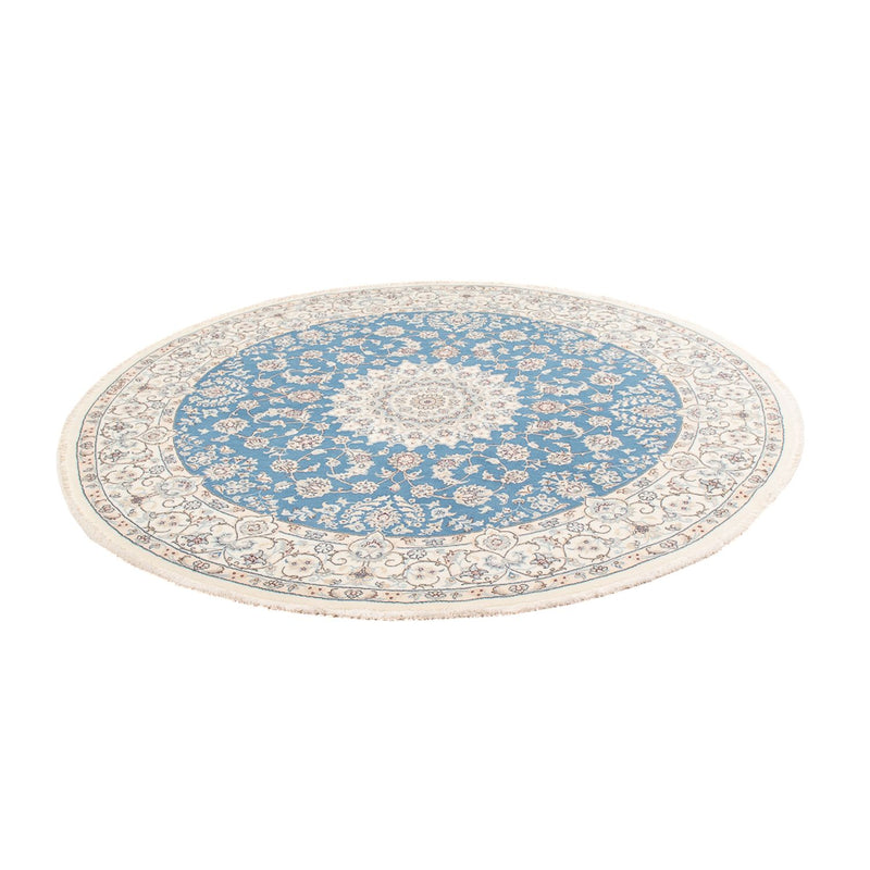 Perser Rug - Nain round  - 200 x 200 cm - light blue