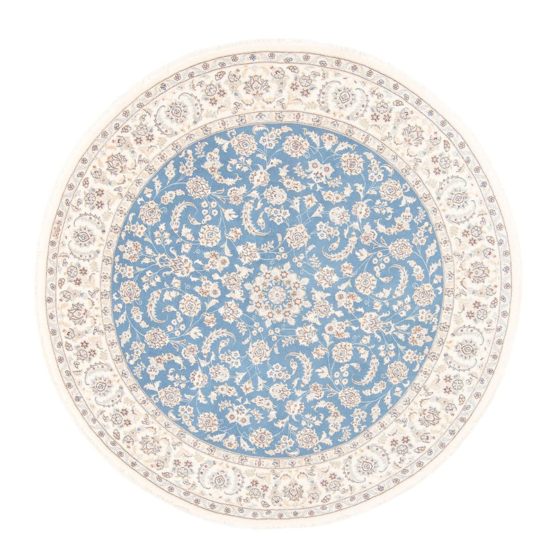 Perser Rug - Nain round  - 212 x 203 cm - light blue