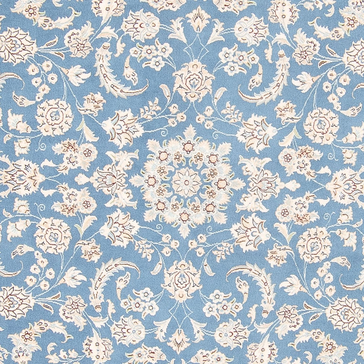 Perser Rug - Nain round  - 212 x 203 cm - light blue