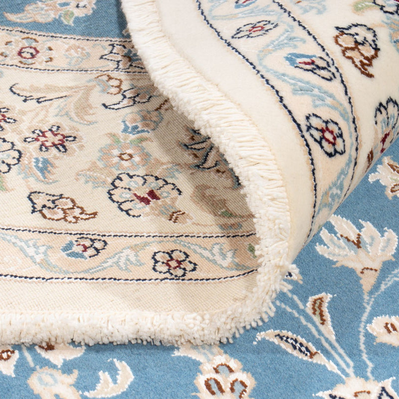 Perser Rug - Nain round  - 212 x 203 cm - light blue