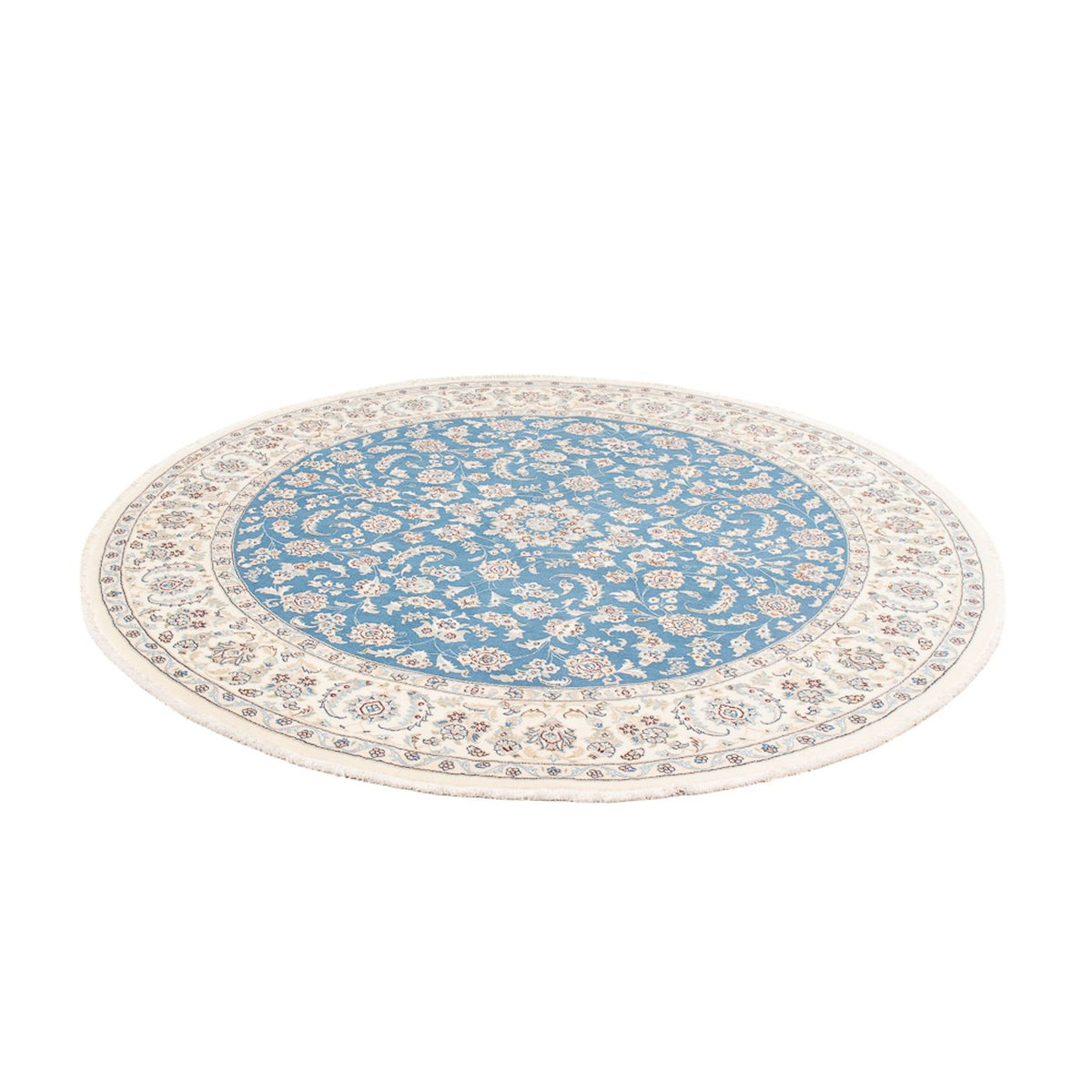 Perser Rug - Nain round  - 212 x 203 cm - light blue