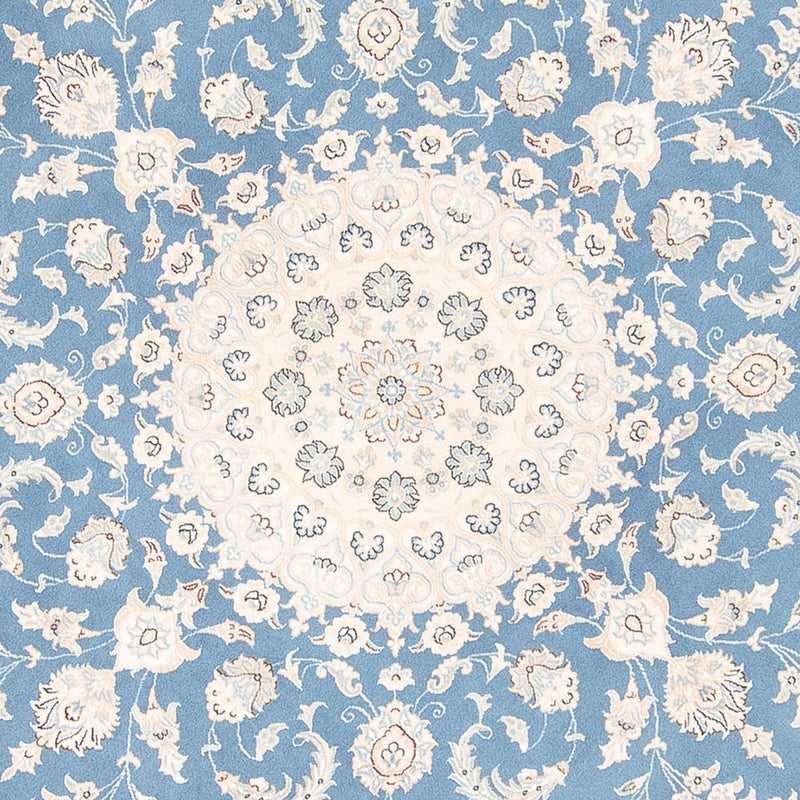 Perser Rug - Nain round  - 202 x 197 cm - light blue