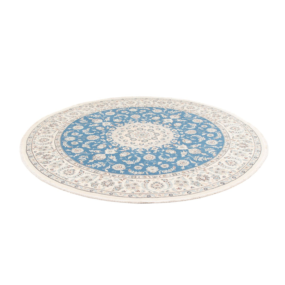 Perser Rug - Nain round  - 202 x 197 cm - light blue