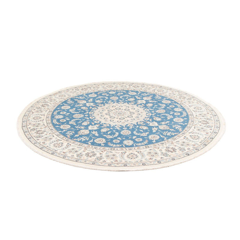Perser Rug - Nain round  - 202 x 197 cm - light blue