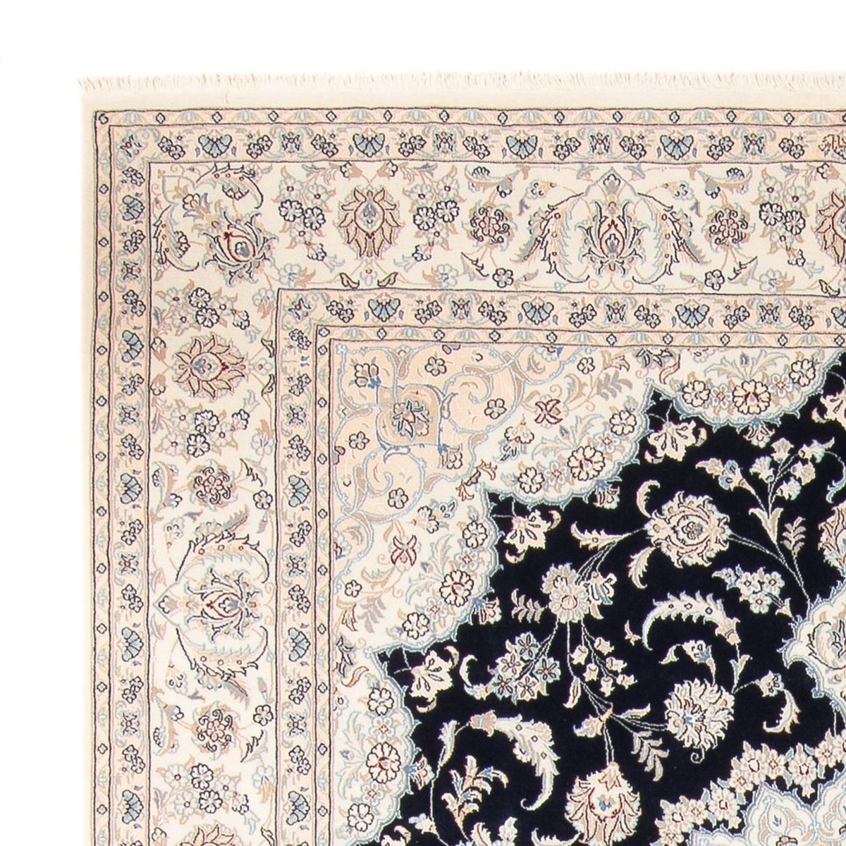 Perser Rug - Nain - 266 x 223 cm - dark blue