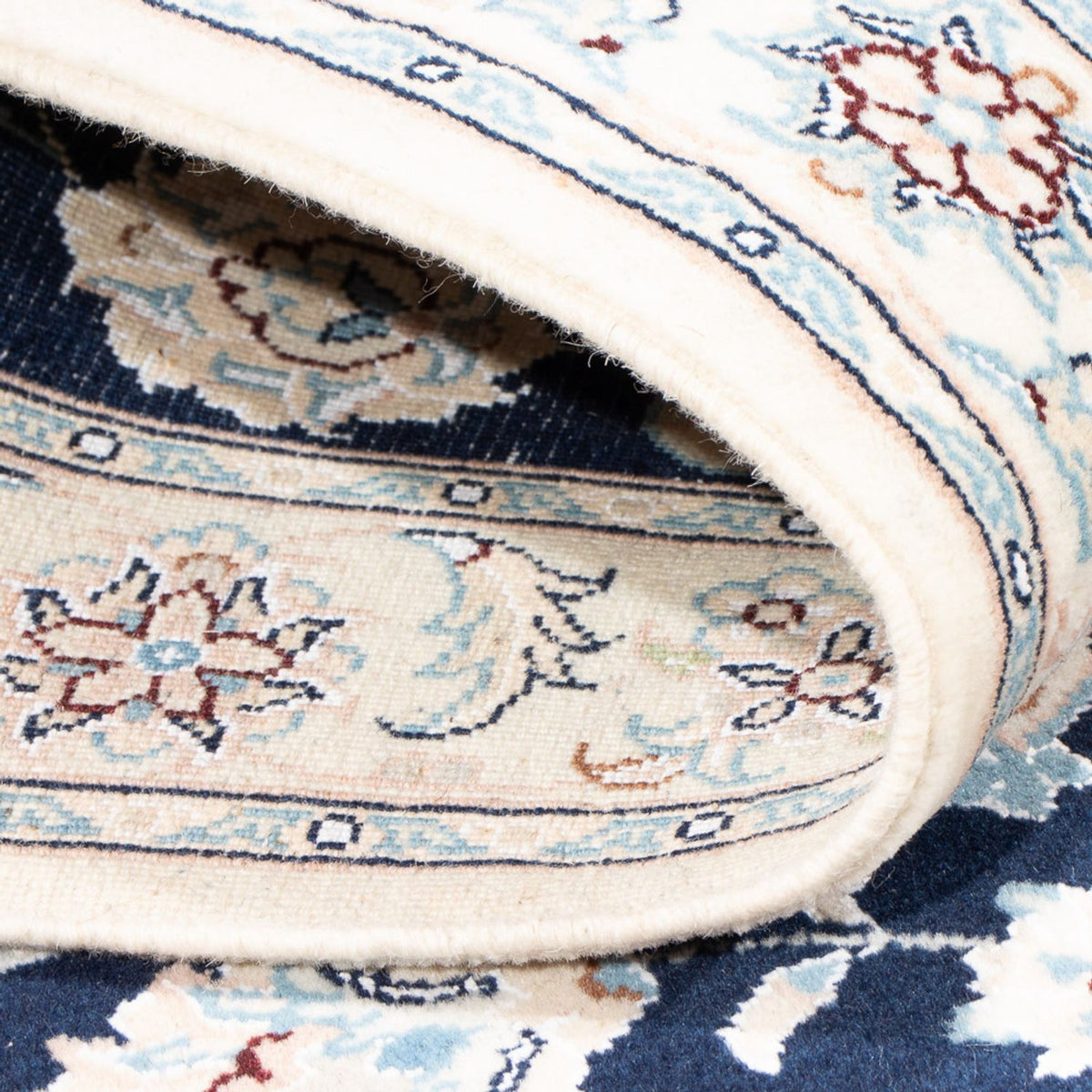 Runner Perser Rug - Nain - Premium - 246 x 80 cm - dark blue