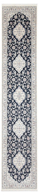 Runner Perser Rug - Nain - Premium - 392 x 87 cm - dark blue