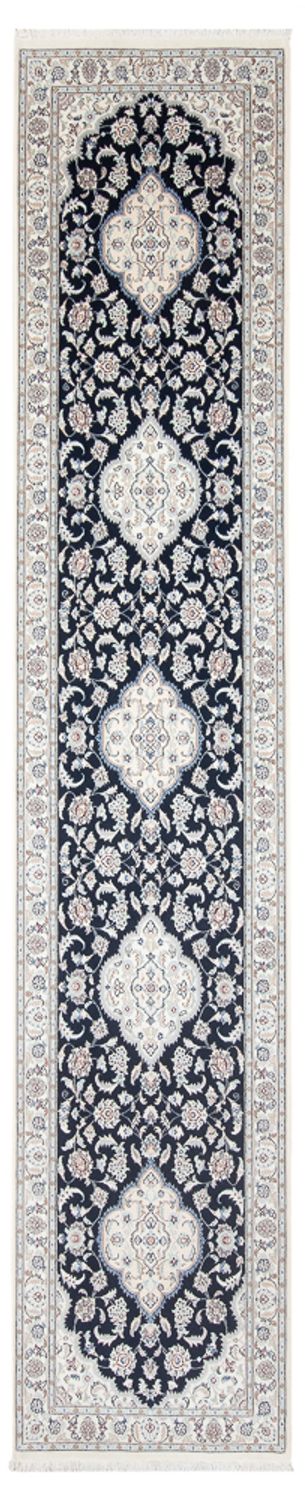 Runner Perser Rug - Nain - Premium - 392 x 87 cm - dark blue