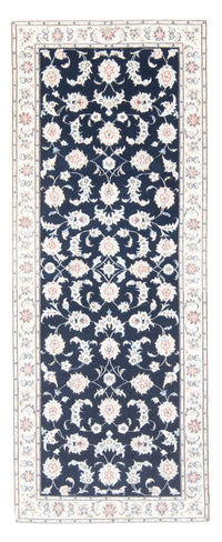Runner Perser Rug - Nain - Royal - 203 x 80 cm - dark blue