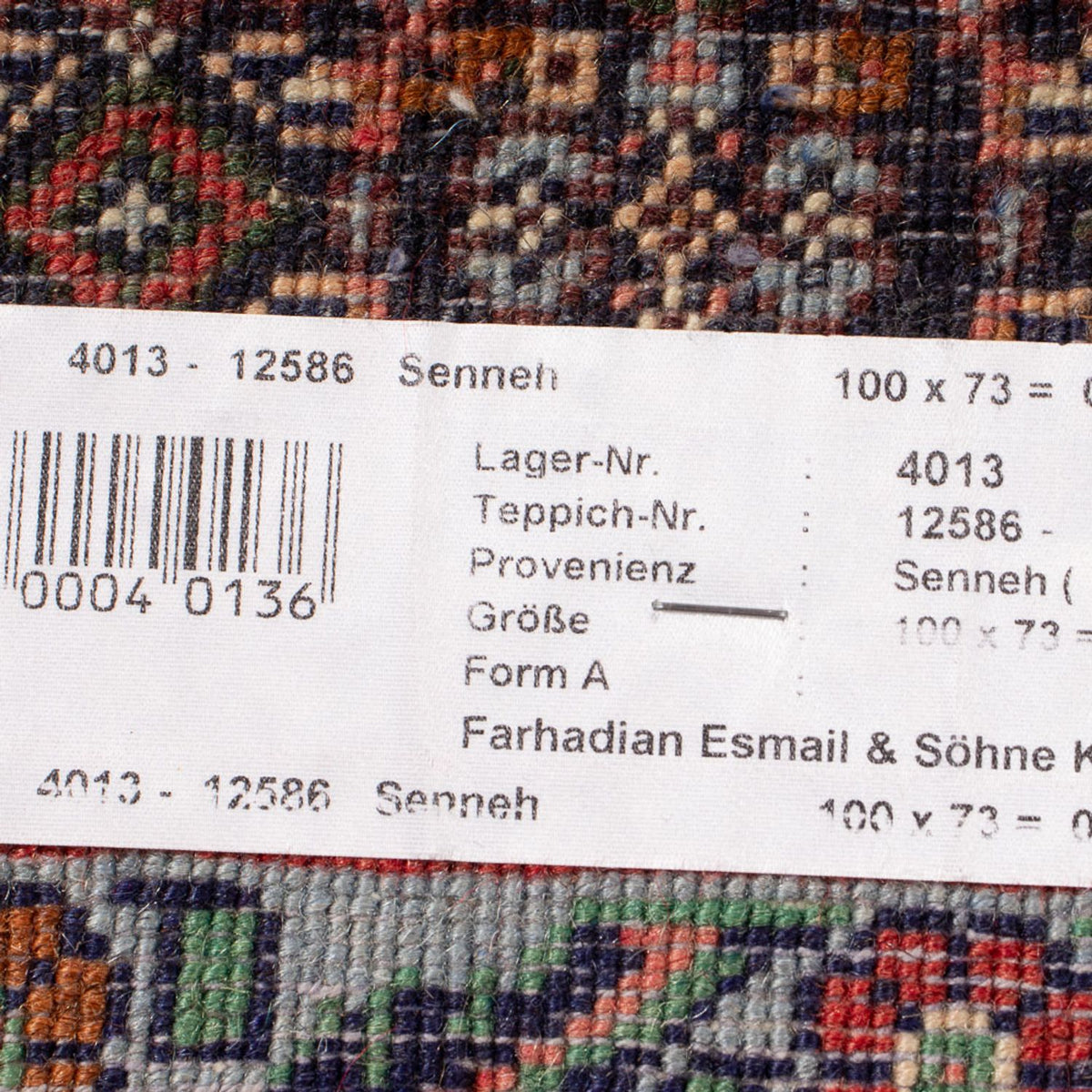 Perser Rug - Classic - 100 x 73 cm - red