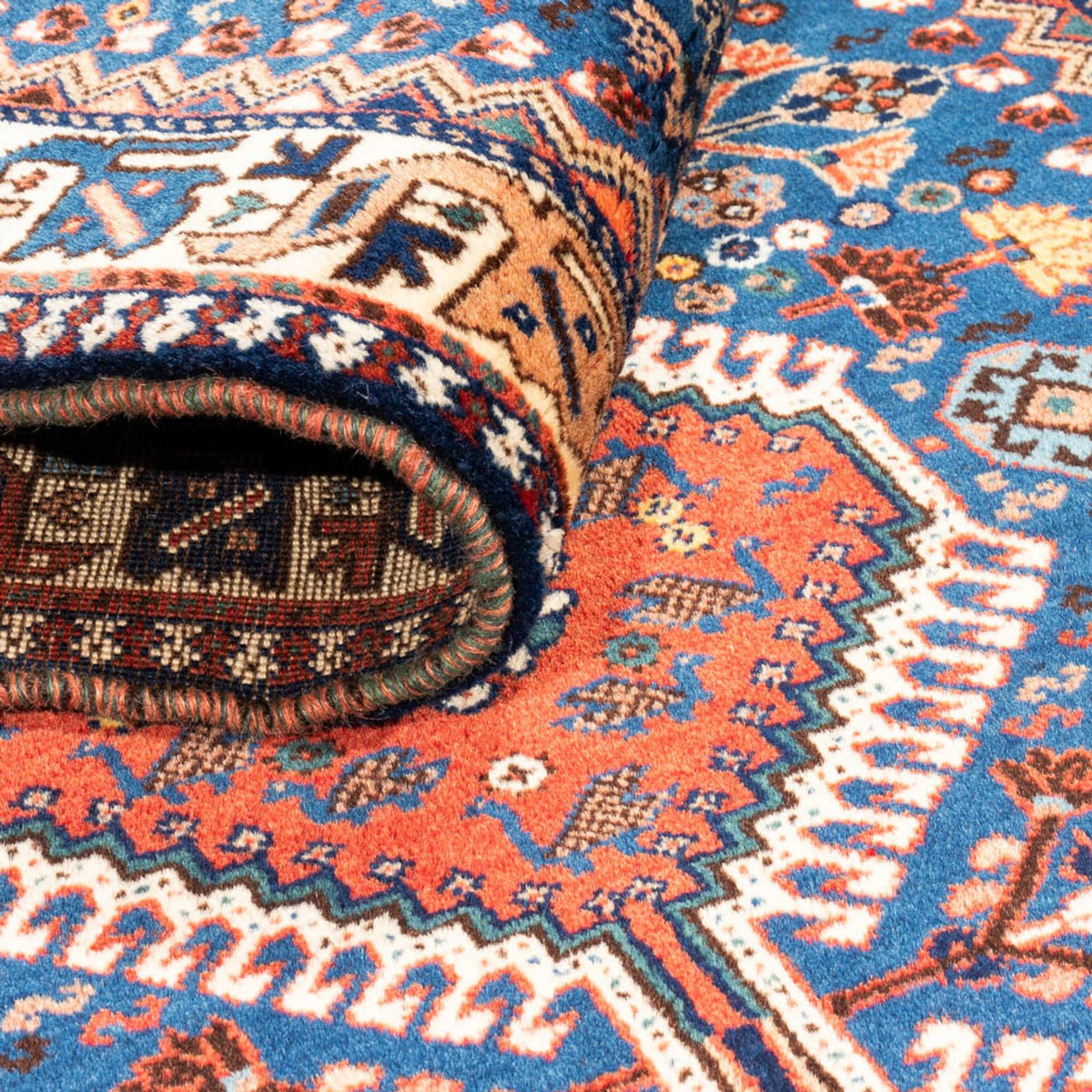 Runner Perser Rug - Nomadic - 197 x 82 cm - light blue