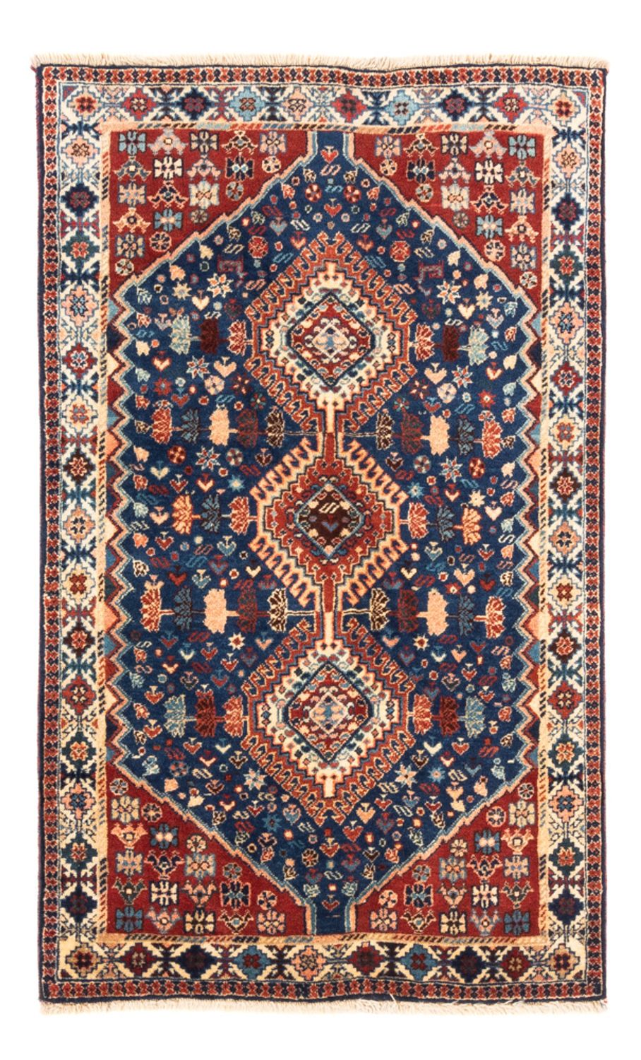 Perser Rug - Nomadic - 132 x 80 cm - blue