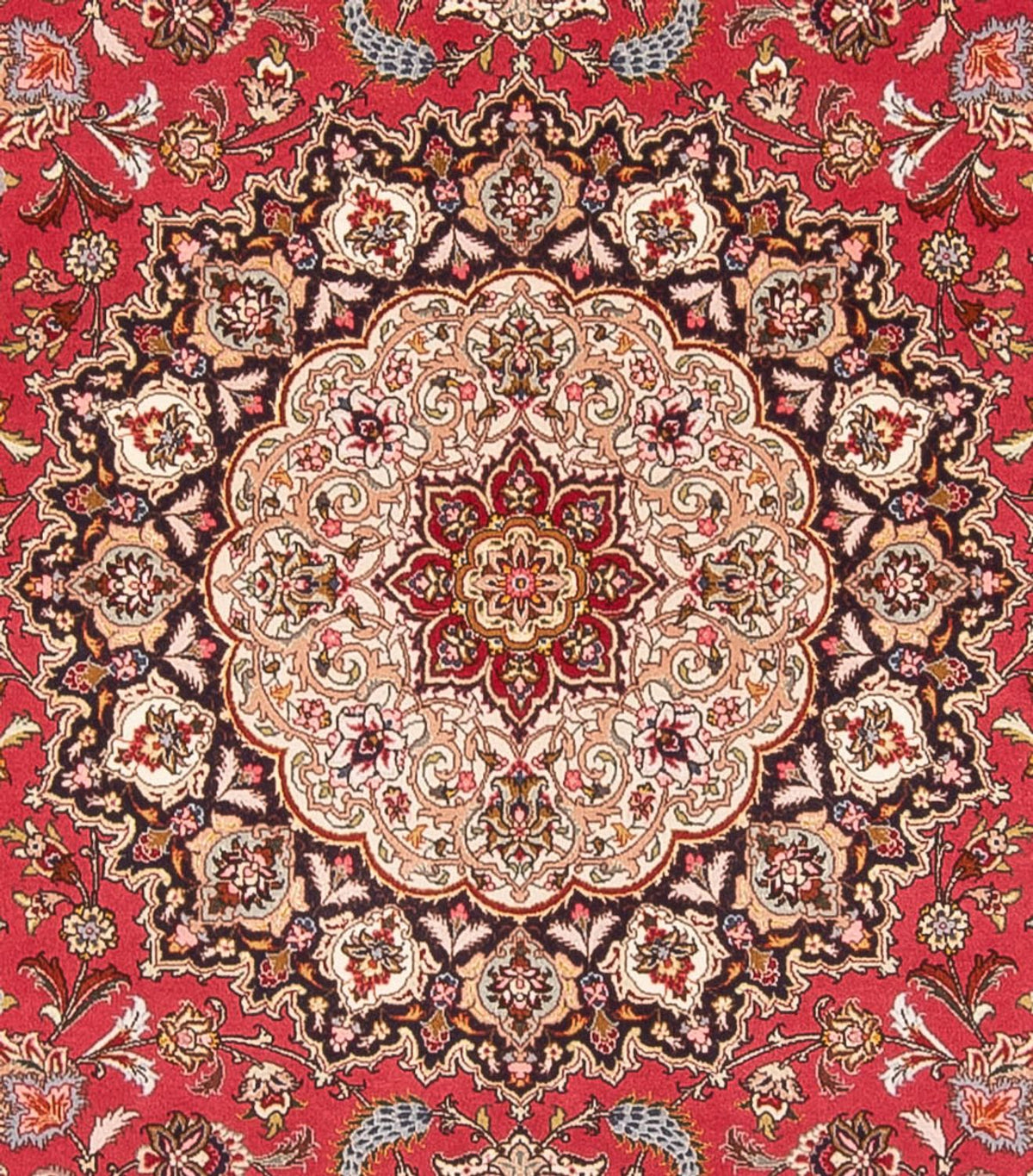 Perser Rug - Tabriz - Royal square  - 252 x 252 cm - red