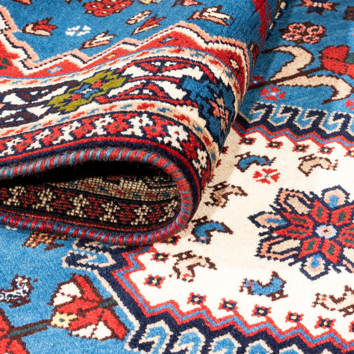 Runner Perser Rug - Nomadic - 197 x 82 cm - light blue