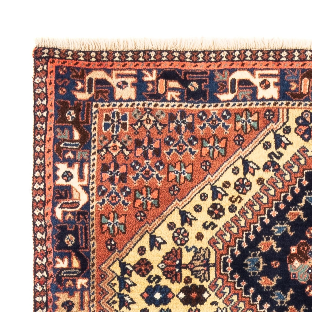 Perser Rug - Nomadic - 140 x 74 cm - cream