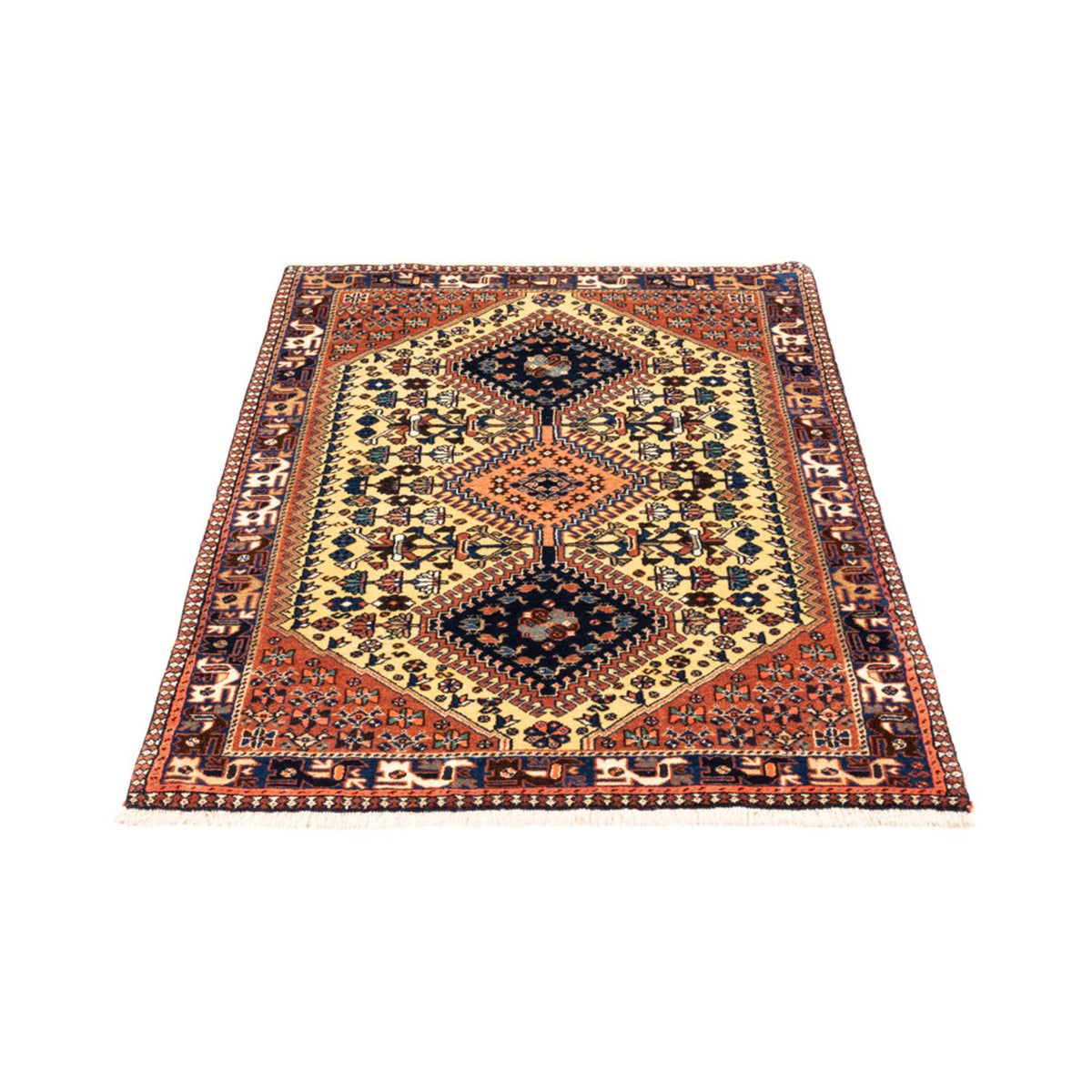 Perser Rug - Nomadic - 140 x 74 cm - cream