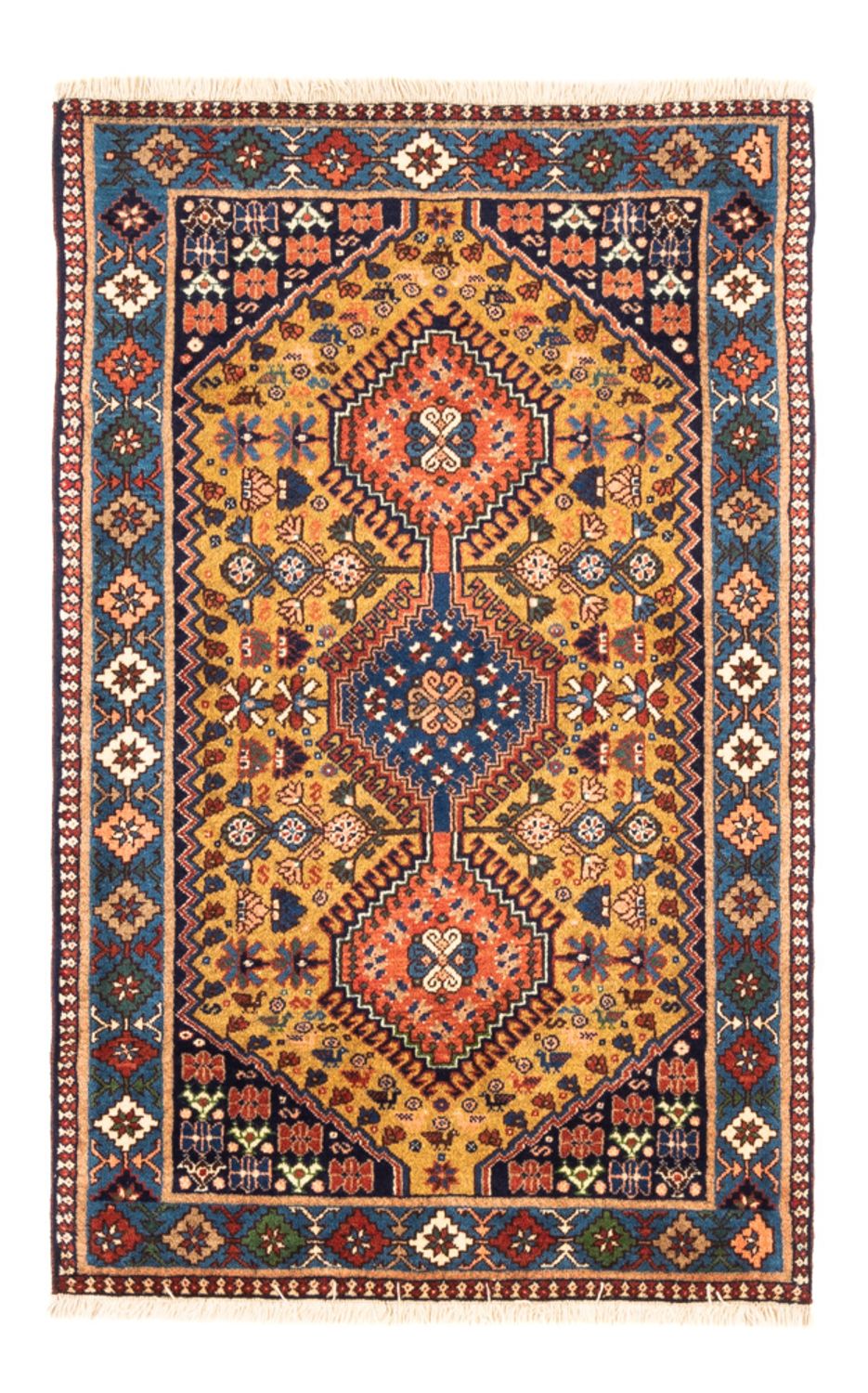 Perser Rug - Nomadic - 130 x 80 cm - yellow