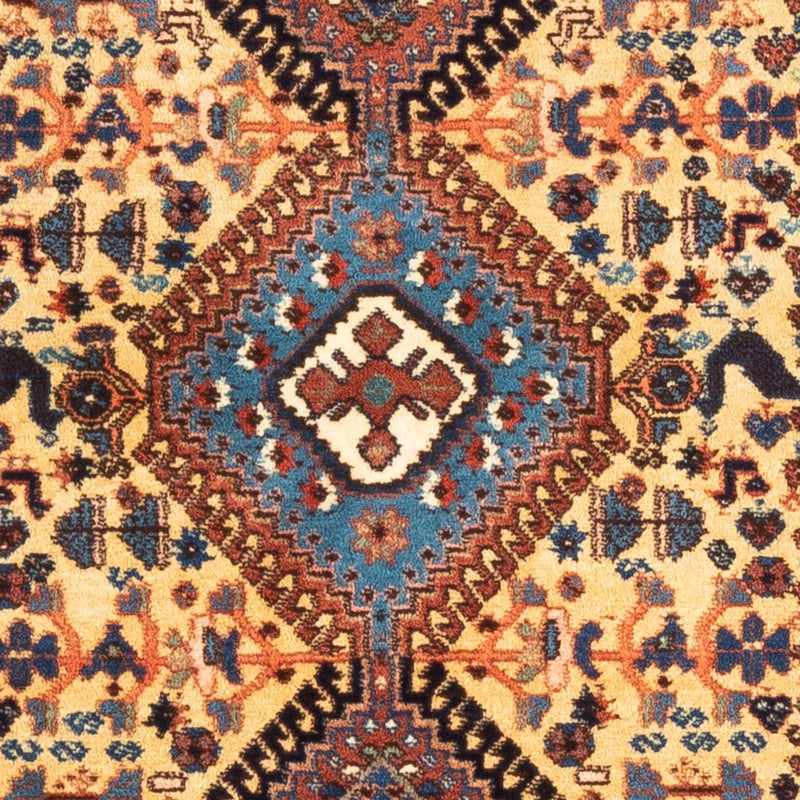 Perser Rug - Nomadic - 132 x 87 cm - yellow