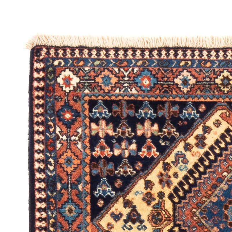 Perser Rug - Nomadic - 132 x 87 cm - yellow