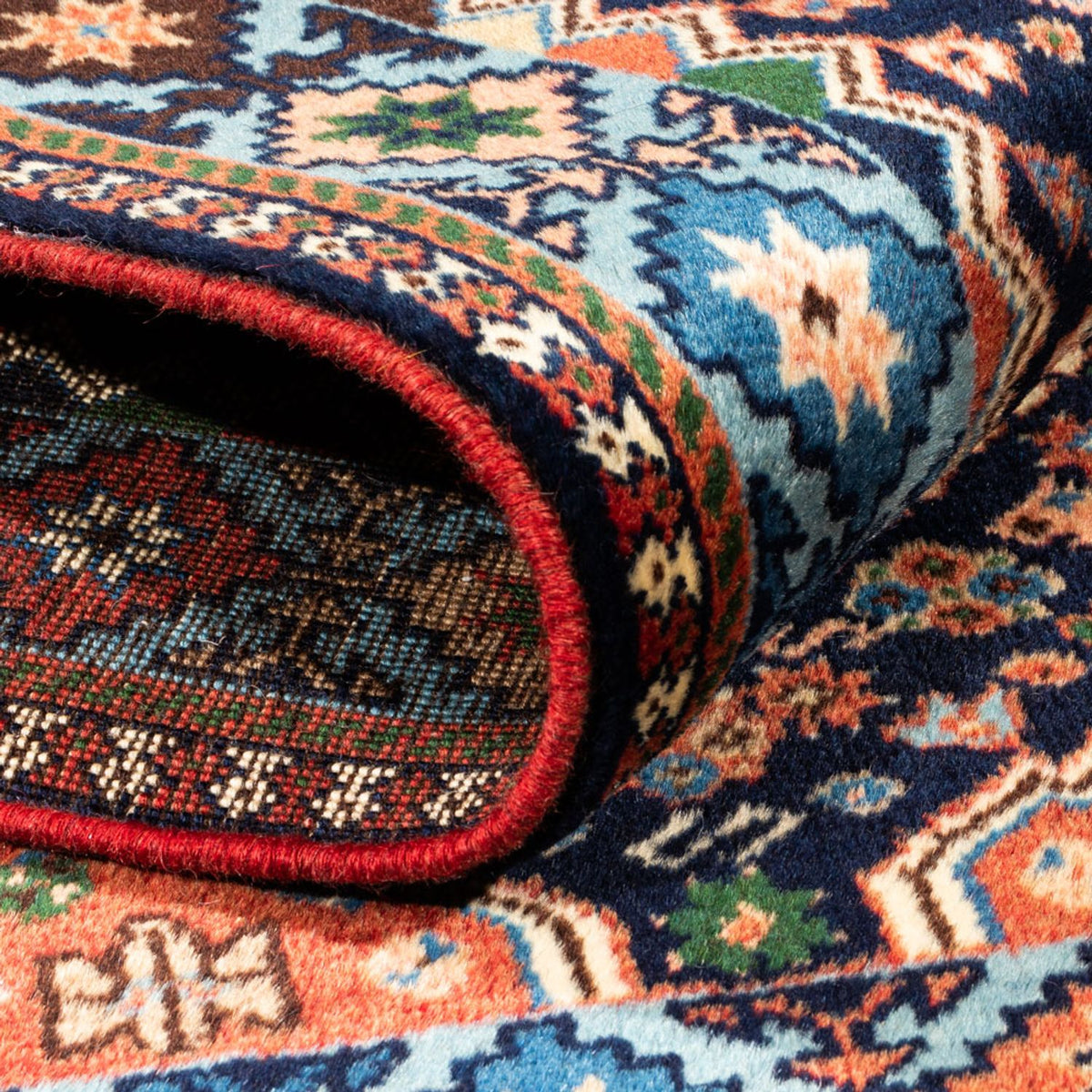 Perser Rug - Nomadic - 130 x 82 cm - dark blue