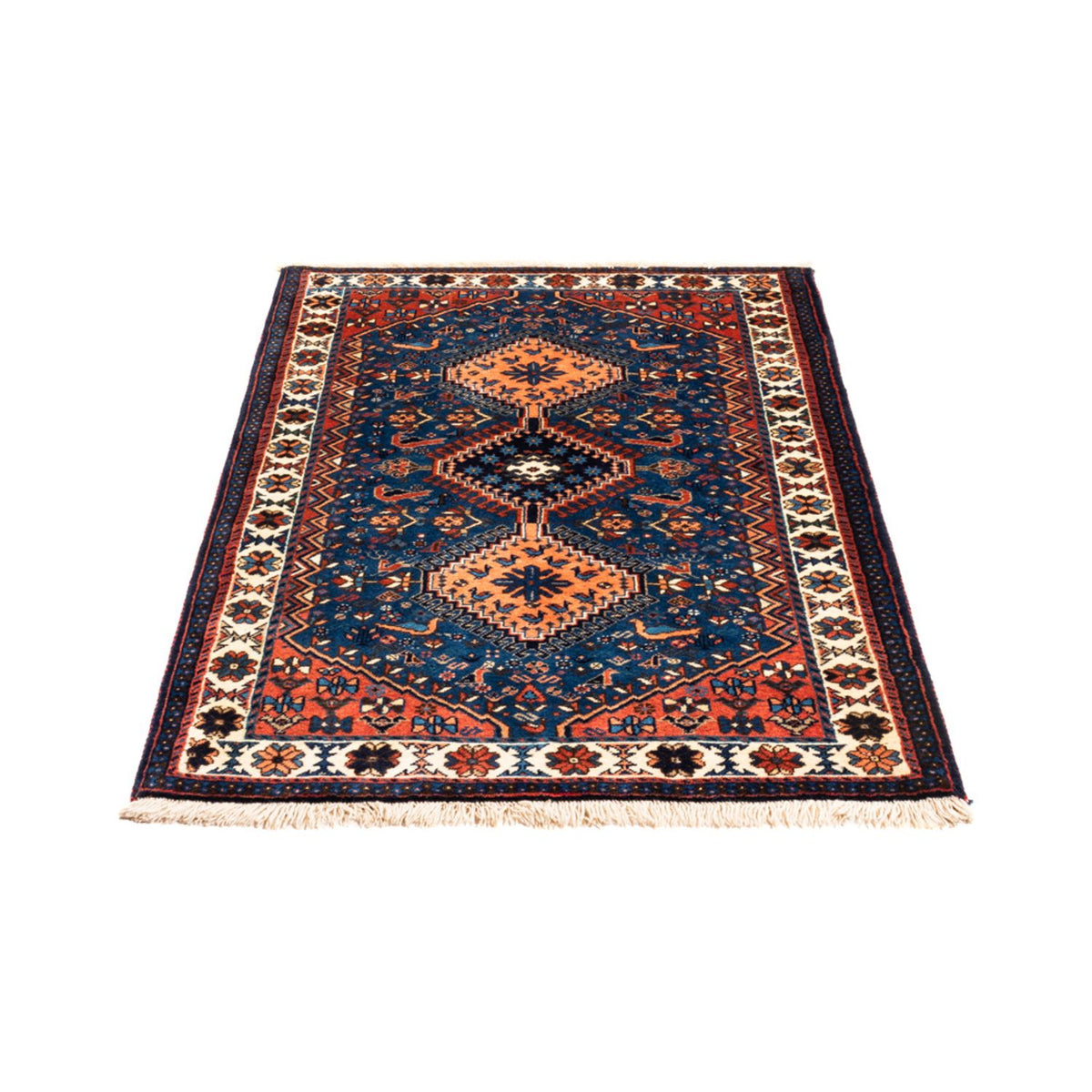 Perser Rug - Nomadic - 127 x 83 cm - blue