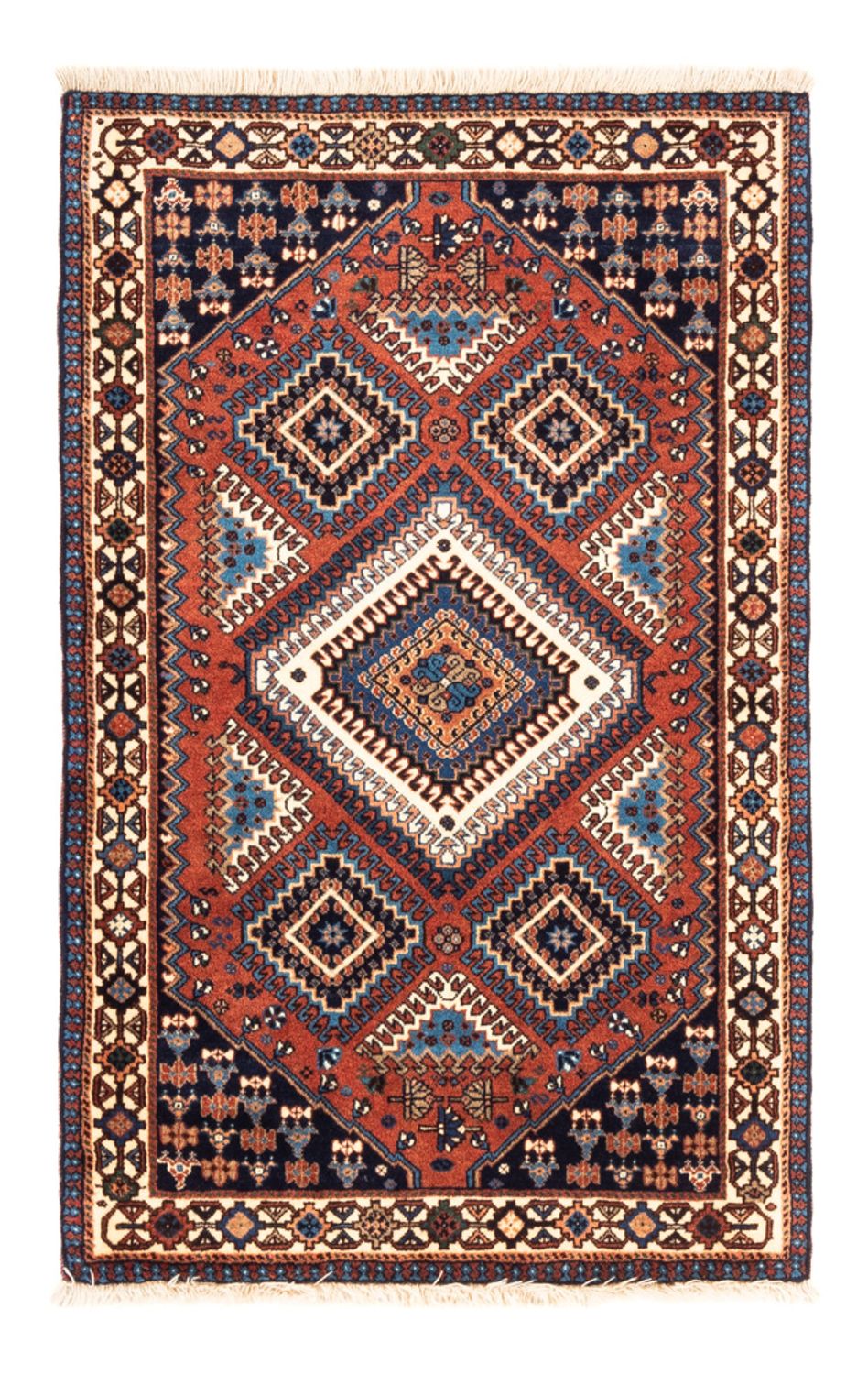 Perser Rug - Nomadic - 126 x 80 cm - red
