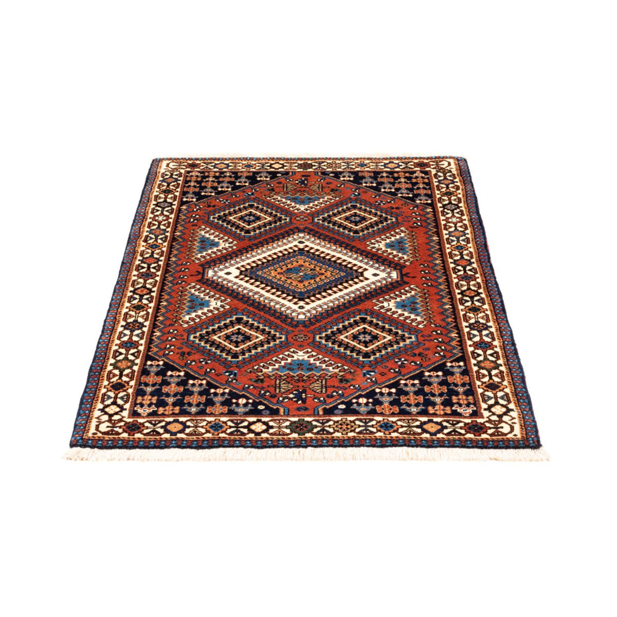 Perser Rug - Nomadic - 126 x 80 cm - red