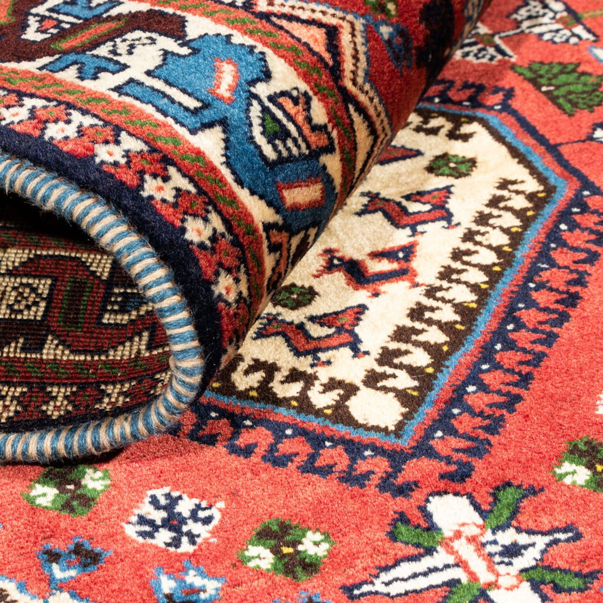 Perser Rug - Nomadic - 127 x 80 cm - red