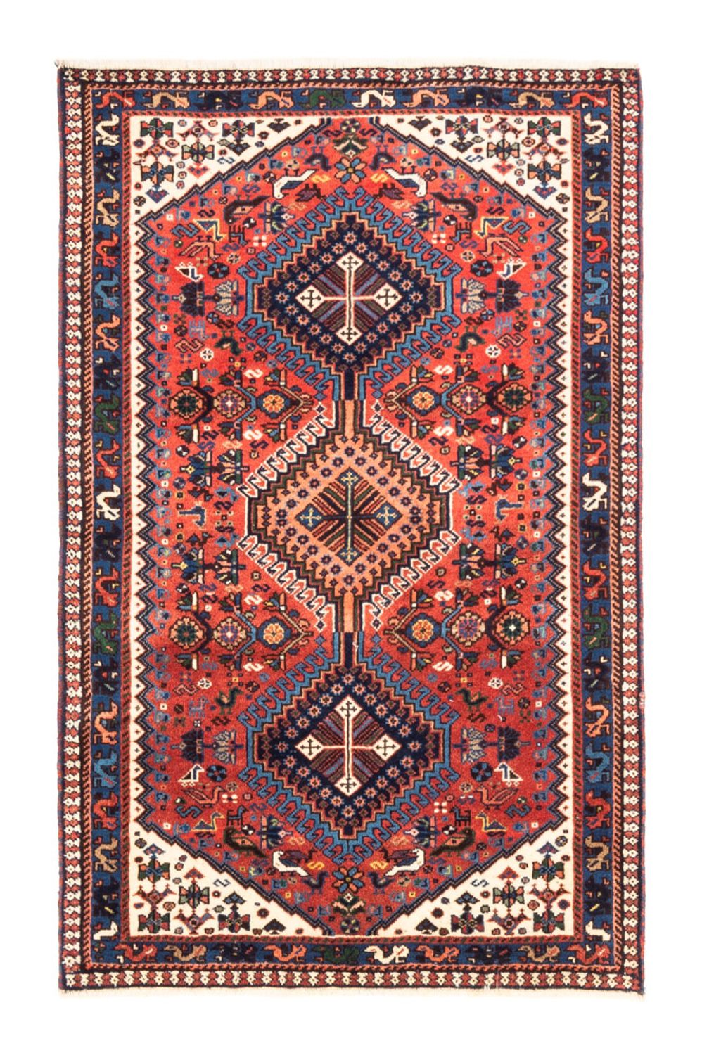 Perser Rug - Nomadic - 124 x 80 cm - red