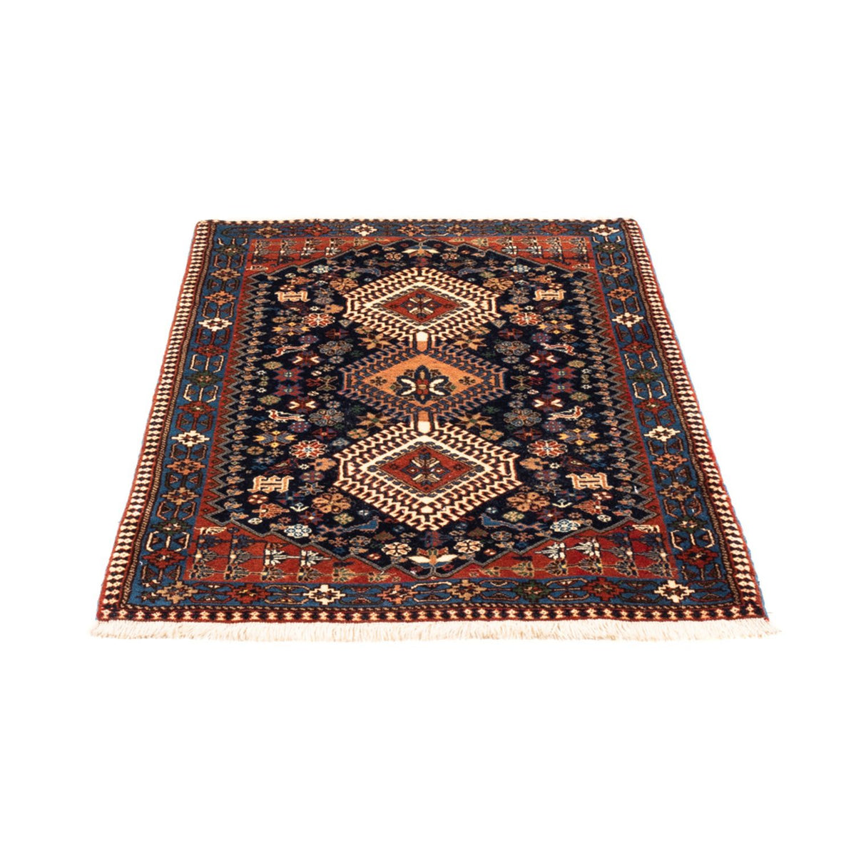 Perser Rug - Nomadic - 132 x 80 cm - dark blue