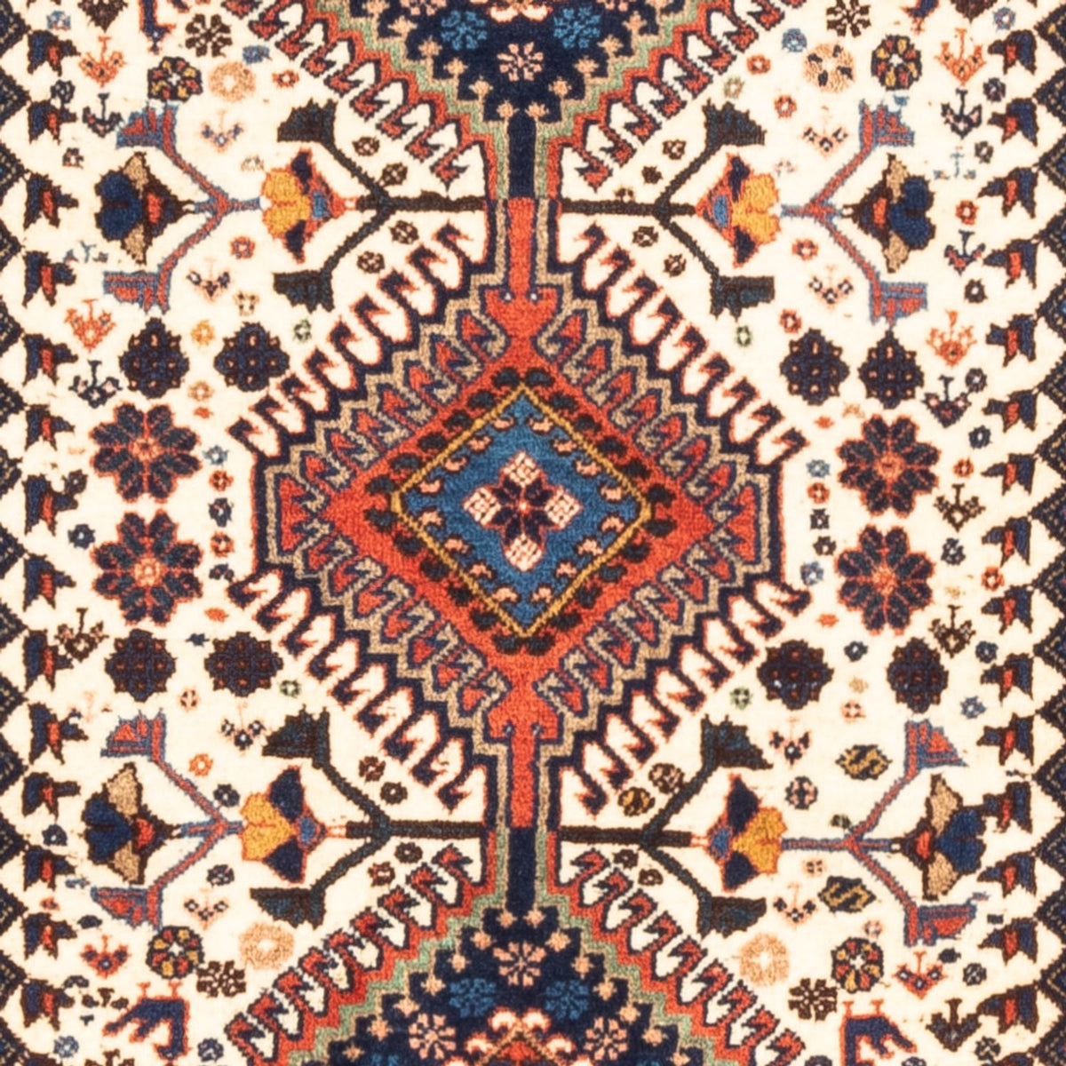 Perser Rug - Nomadic - 136 x 80 cm - cream