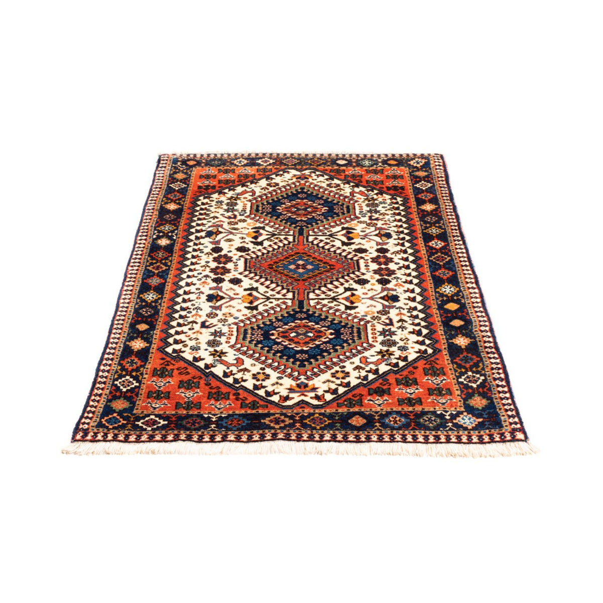 Perser Rug - Nomadic - 136 x 80 cm - cream