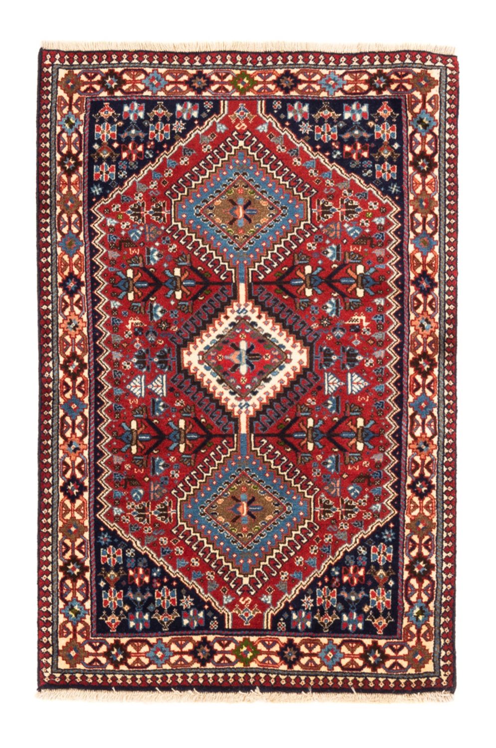 Perser Rug - Nomadic - 123 x 81 cm - red