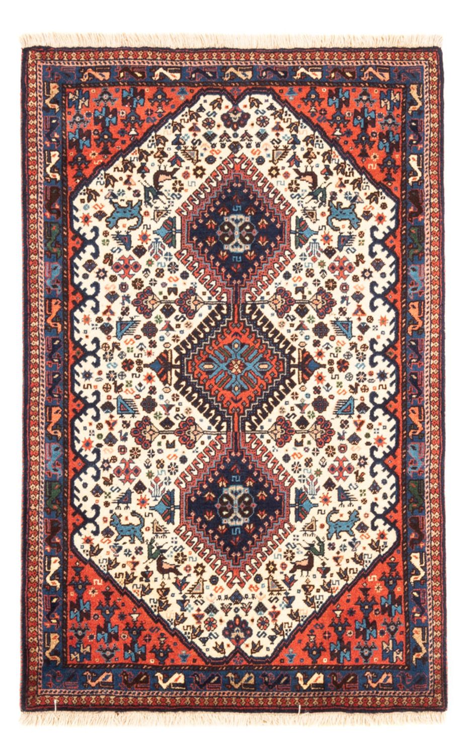 Perser Rug - Nomadic - 128 x 83 cm - cream