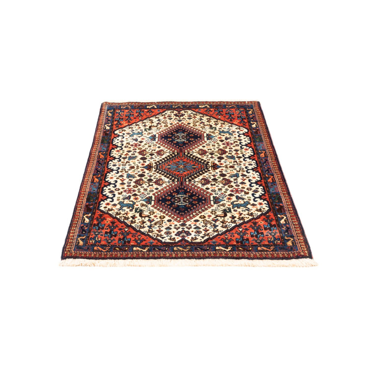 Perser Rug - Nomadic - 128 x 83 cm - cream
