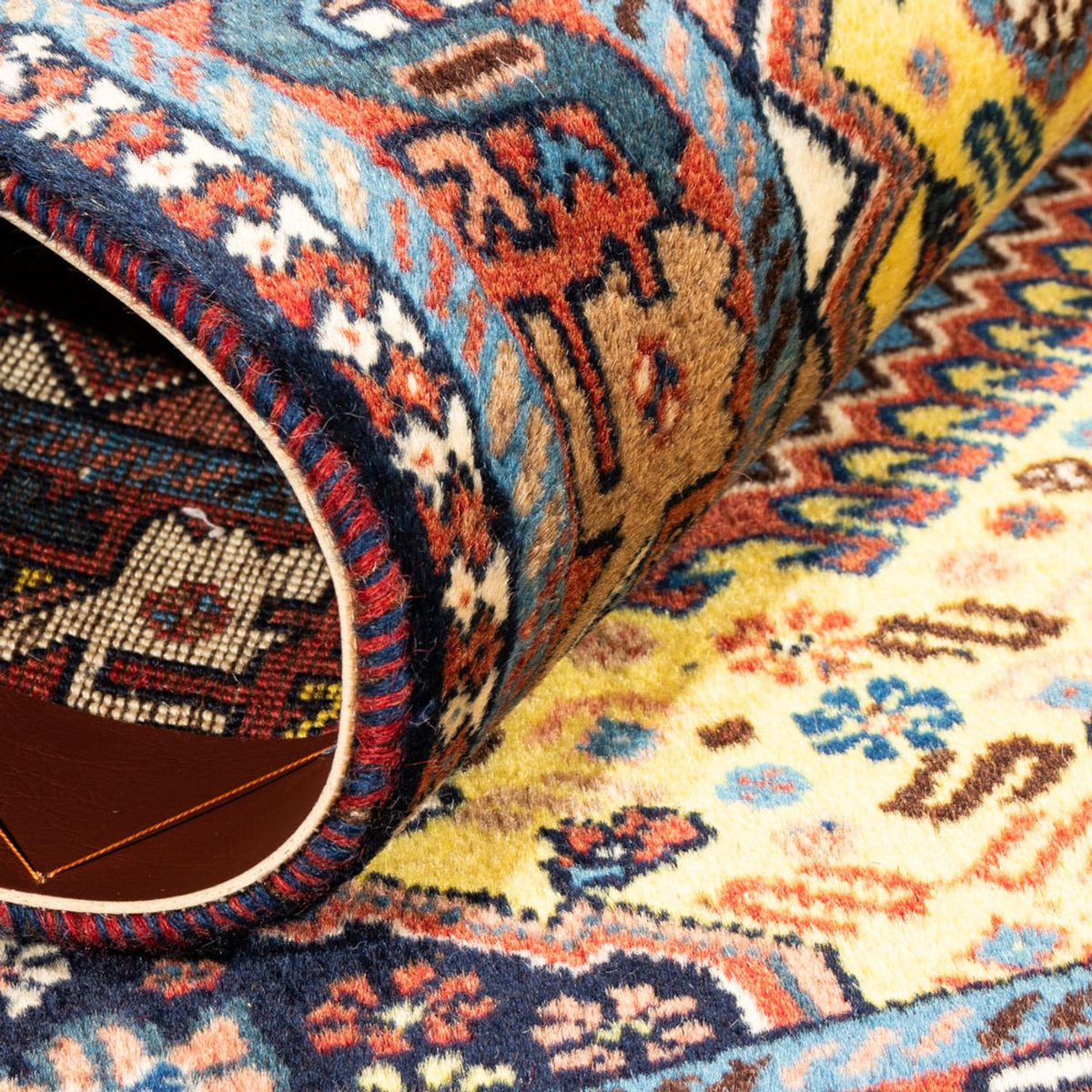 Perser Rug - Nomadic - 126 x 80 cm - yellow