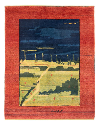 Persian Gabbeh Rug 140x180cm - Perserteppich Wollteppich