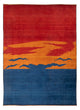 Gabbeh Persian Rug 302x230cm - Perserteppich Wollteppich