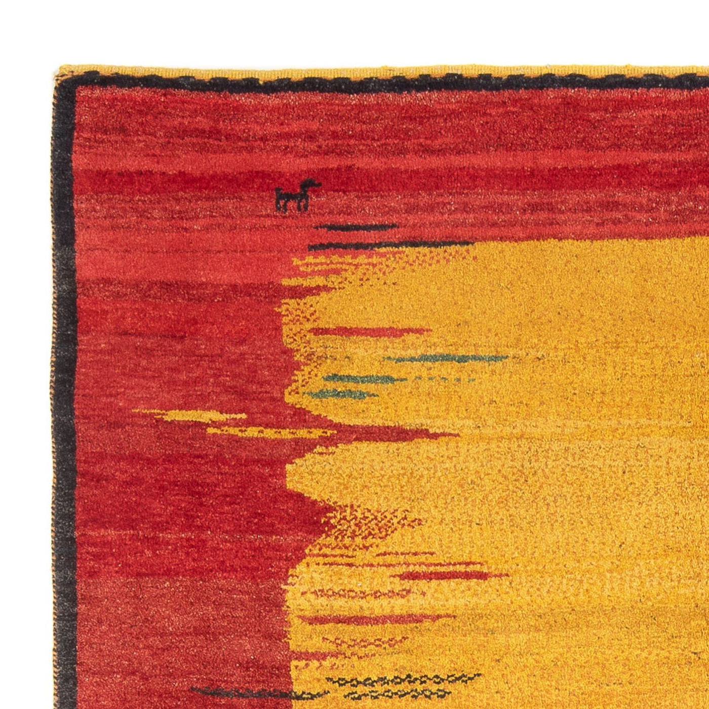 Persian Gabbeh Rug 203x173cm - Perserteppich Wollteppich