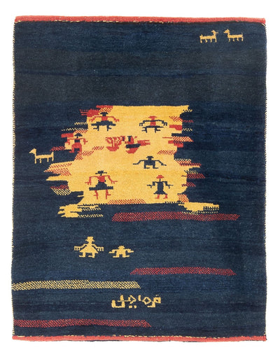Persian Gabbeh Rug 92x120cm - Perserteppich Wollteppich