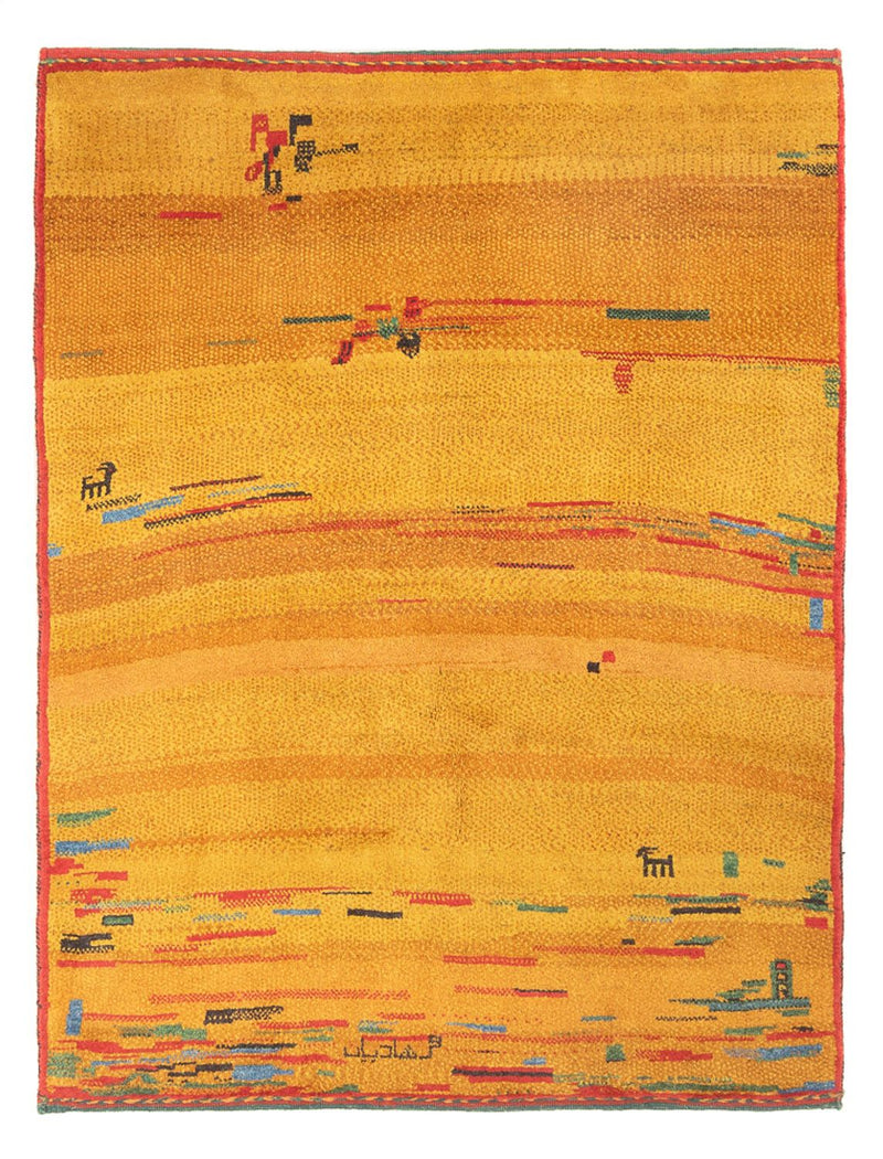 Persian Gabbeh Rug 140x185cm - Perserteppich Wollteppich