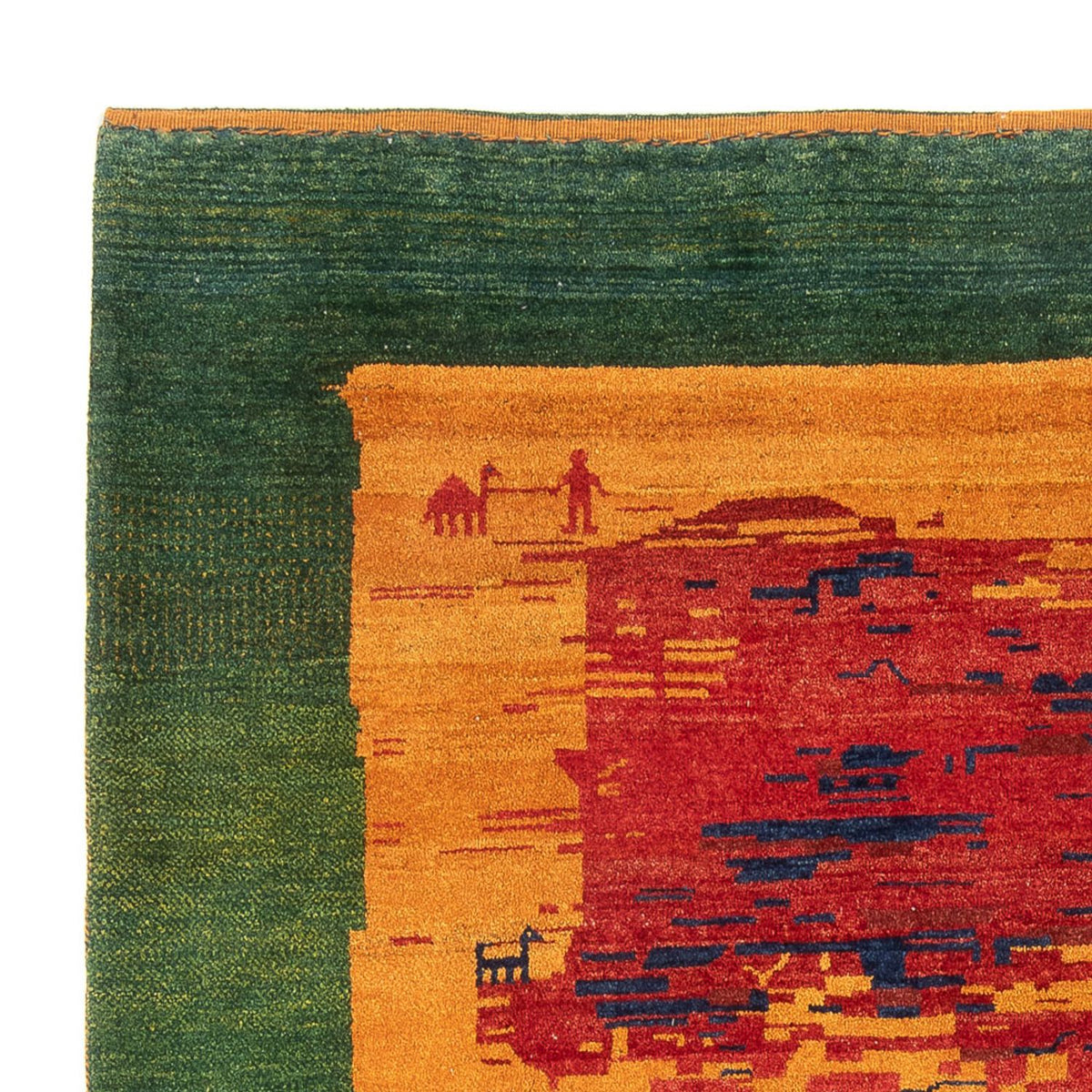 Persian Gabbeh Rug 200x227cm - Perserteppich Wollteppich
