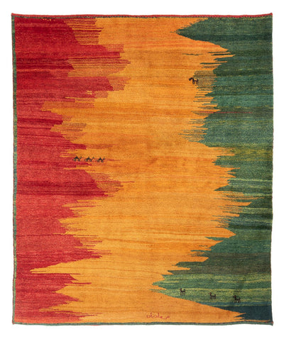 Persian Gabbeh Rug 197x226cm - Perserteppich Wollteppich