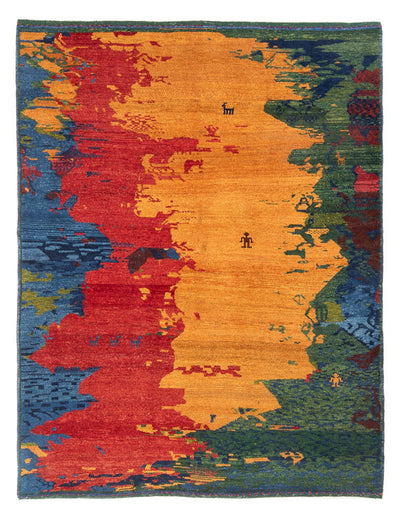 Persian Gabbeh Rug 170x218cm - Perserteppich Wollteppich