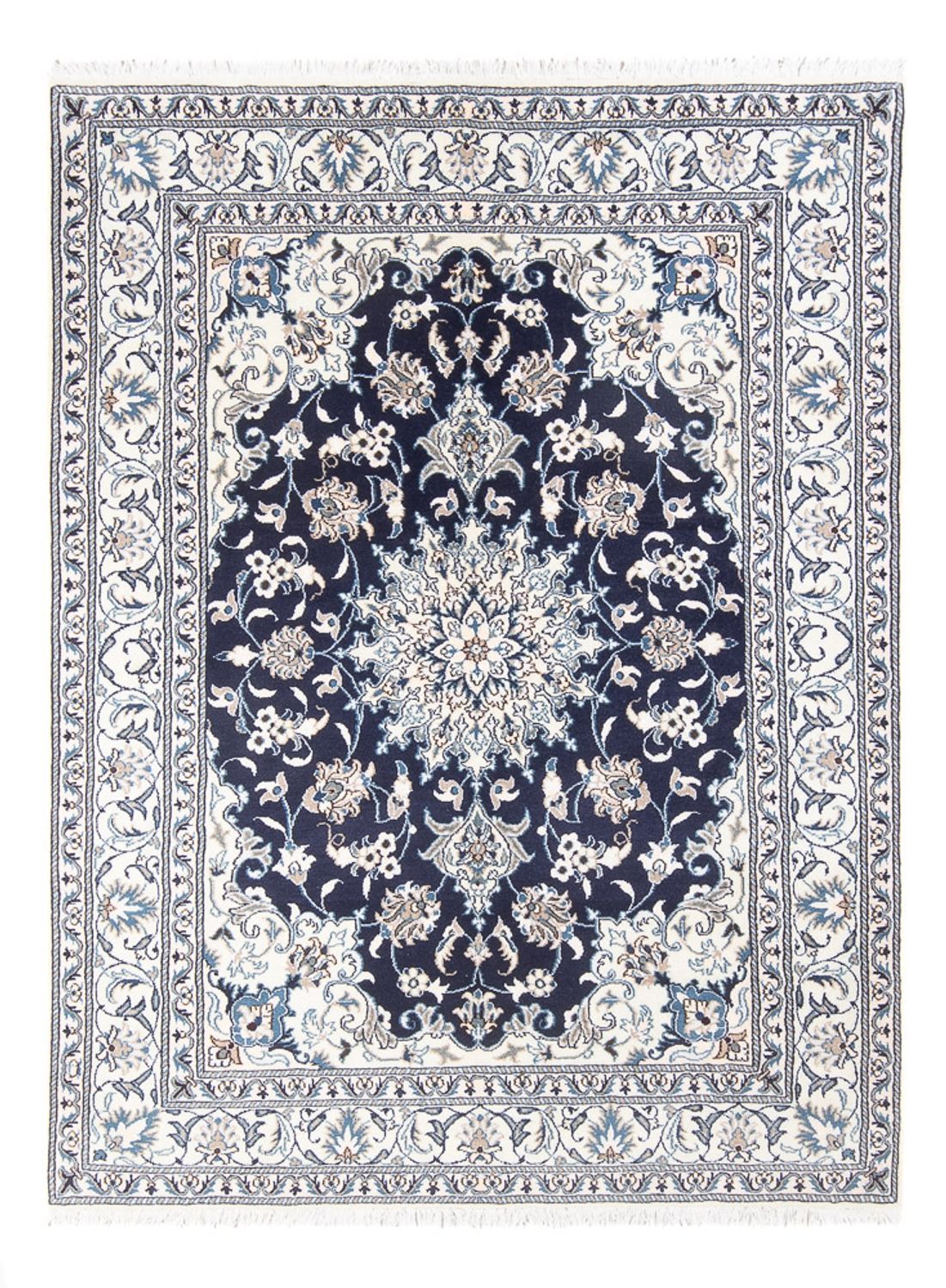 Perser Rug - Nain - Royal - 203 x 147 cm - dark blue