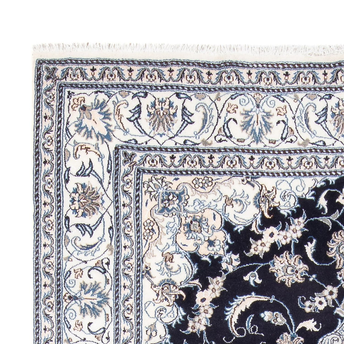 Perser Rug - Nain - 295 x 191 cm - dark blue